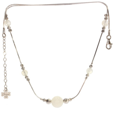 Collier Pierre de lune, argent 925