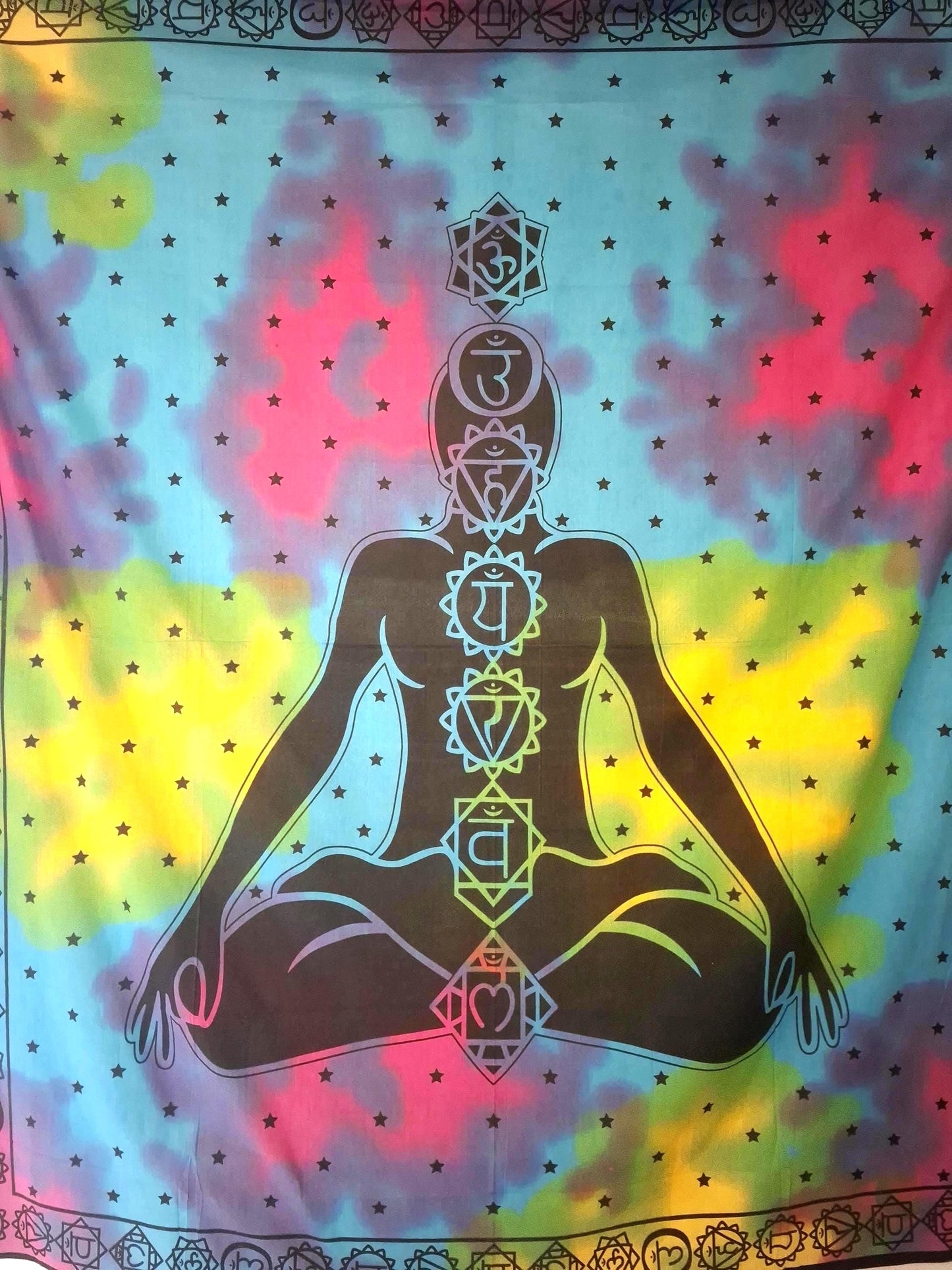 Tenture murale, tapisserie murale, tapisserie 7 chakras