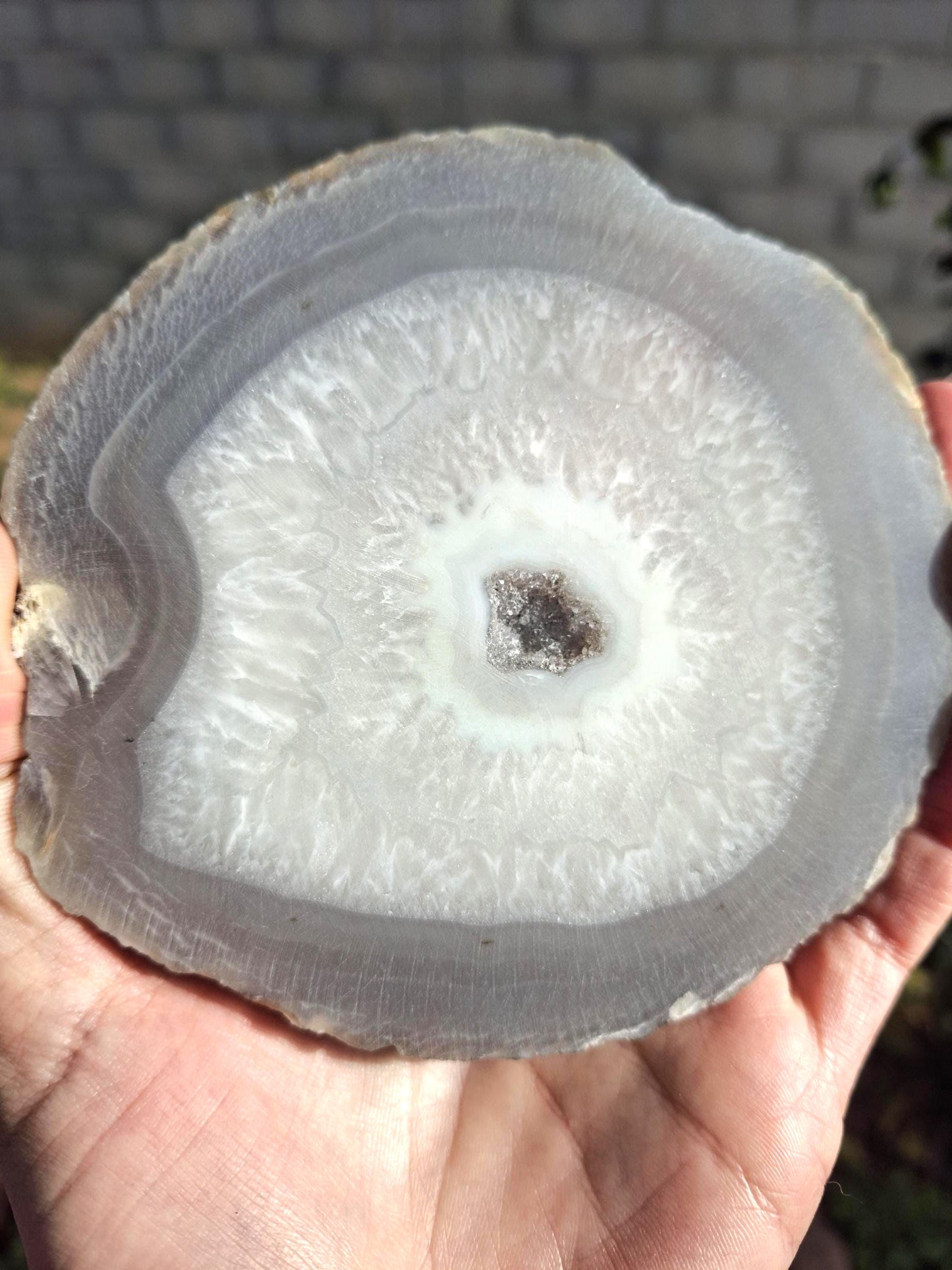 Plaque Agate Botswana, plaque Agathe naturelle