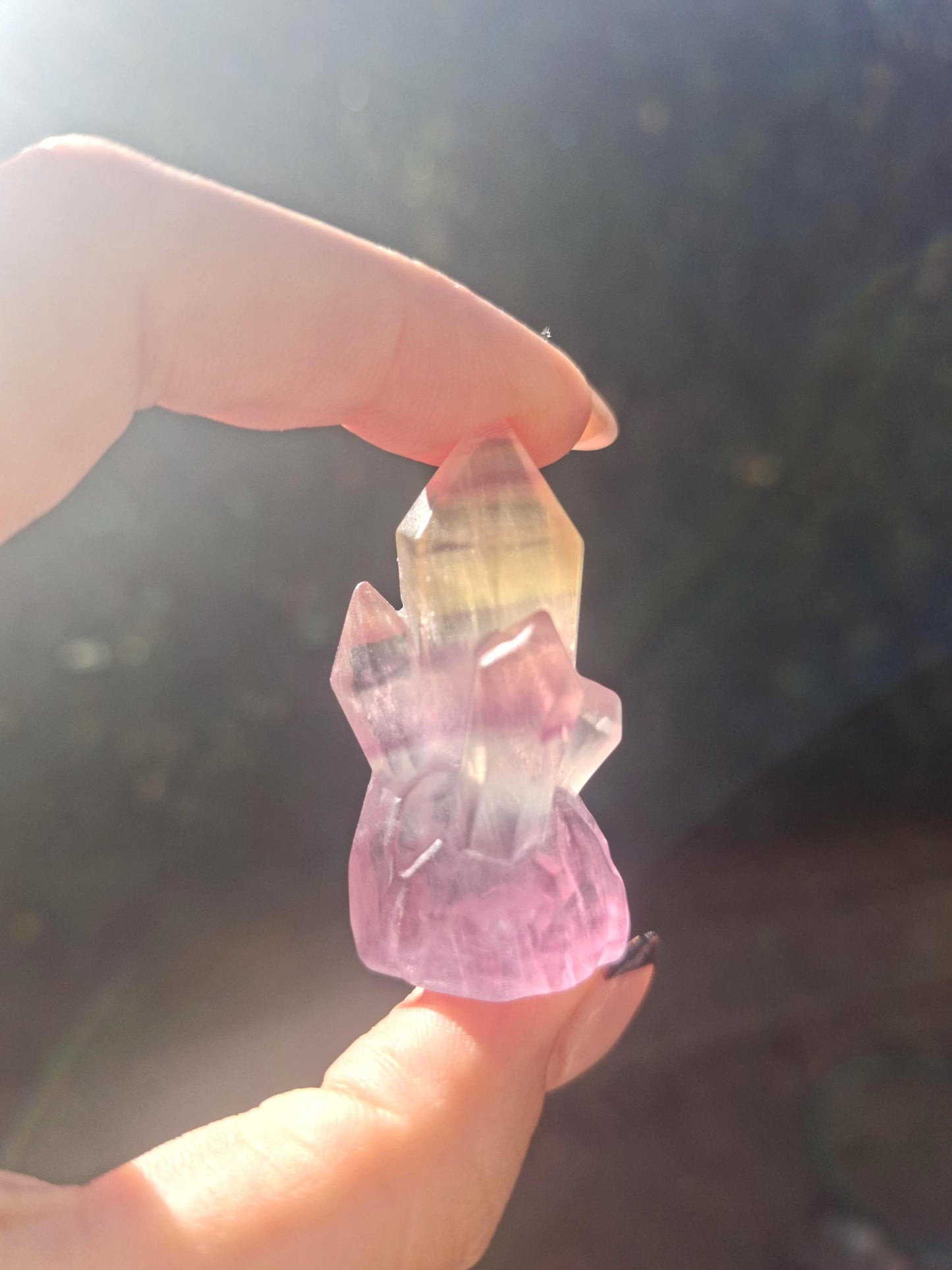Pointe Fluorite, tour Fluorite, fluorite arc en ciel