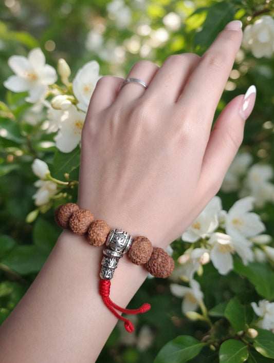 Bracelet Rudraksha Om Mani Padme Hum