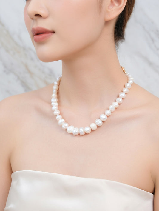 Collier perle eau douce