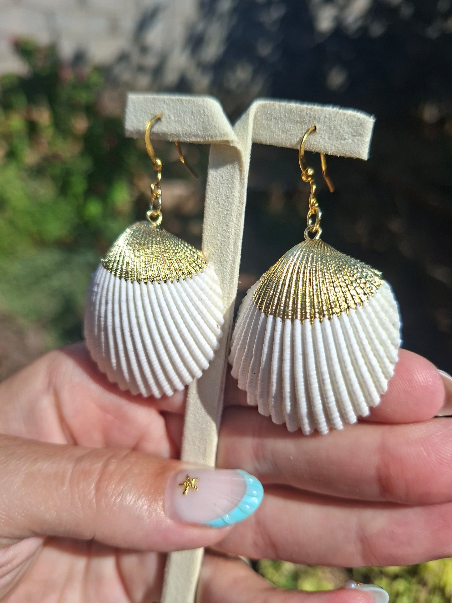 Boucles d'oreilles Coquillages, acier inox