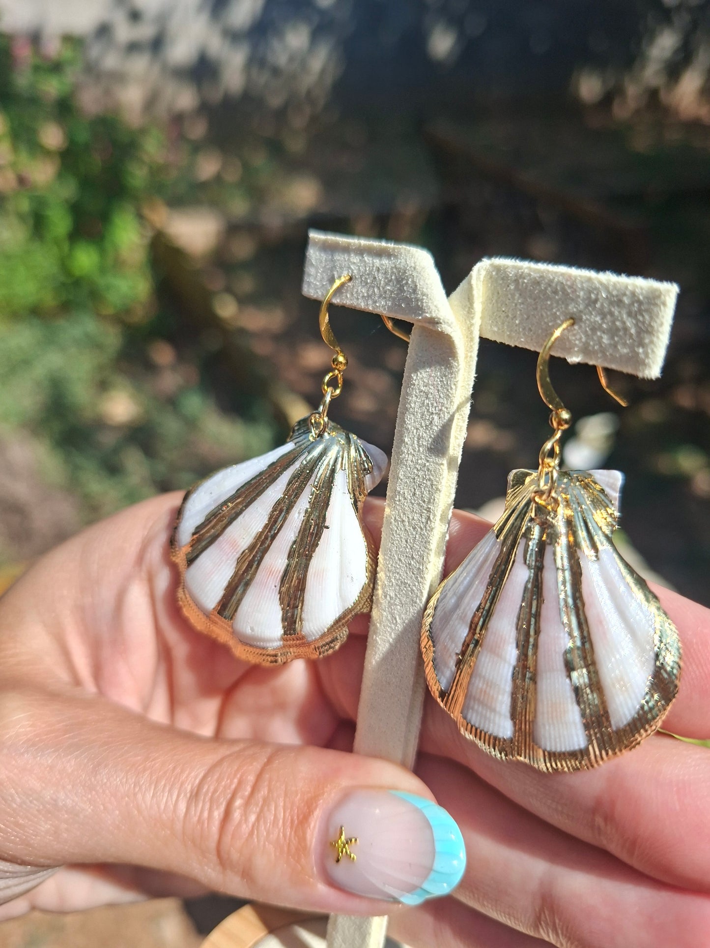 Boucles d'oreilles Coquillages, acier inox